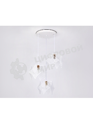 Светильник Ambrella light TR8426/3 WH/GD белый/золото E14/3 max 40W D510*1000