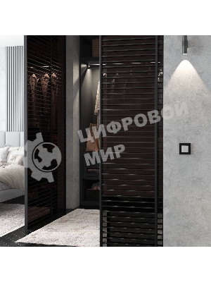 Рамка на 1 пост Slab (черный софт) W0012908
