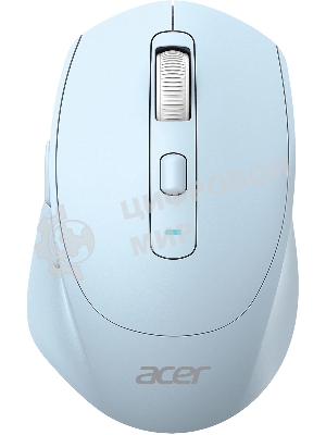 Мышь Acer OMR504 голубой оптическая 3200dpi silent беспров. BT/Radio USB 4but (ZL.MCE11.01E)