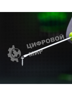 Отвертка, SL3x100 мм, CrV, пластиковая рукоятка// Сибртех