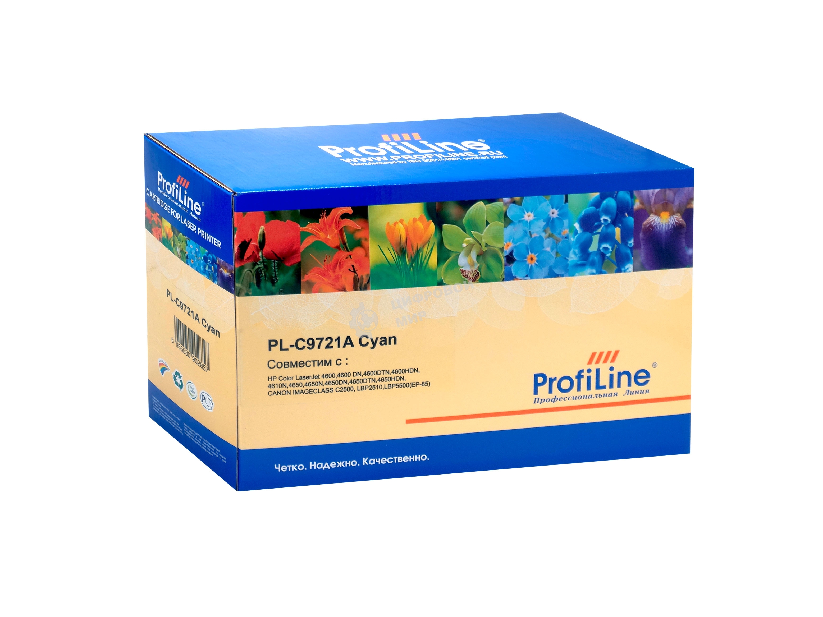 Картридж лазерный ProfiLine PL-C9721A для принтеров HP LJ 4600/4600n/4600dn/4600dtn/4600hdn/4650/4650n/4650dn/4650dtn/4650hdn/Canon ImageClass C2500/LBP2510/5500 Cyan 8000 копий