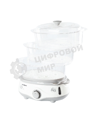 Пароварка Endever Vita-170 белый, 11 л, ярусы - 3, 1000 Вт, механическое