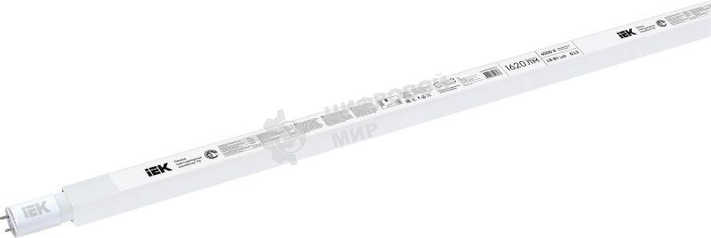 Лампа светодиодная IEK LLE-T8-18-230-40-G13 ECO T8 линейная 18Вт 230В 4000К G13 IEK (аналог люм.лампы 36Вт)