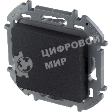 Переключатель 1-клавишный 10AX 250 В антрацит