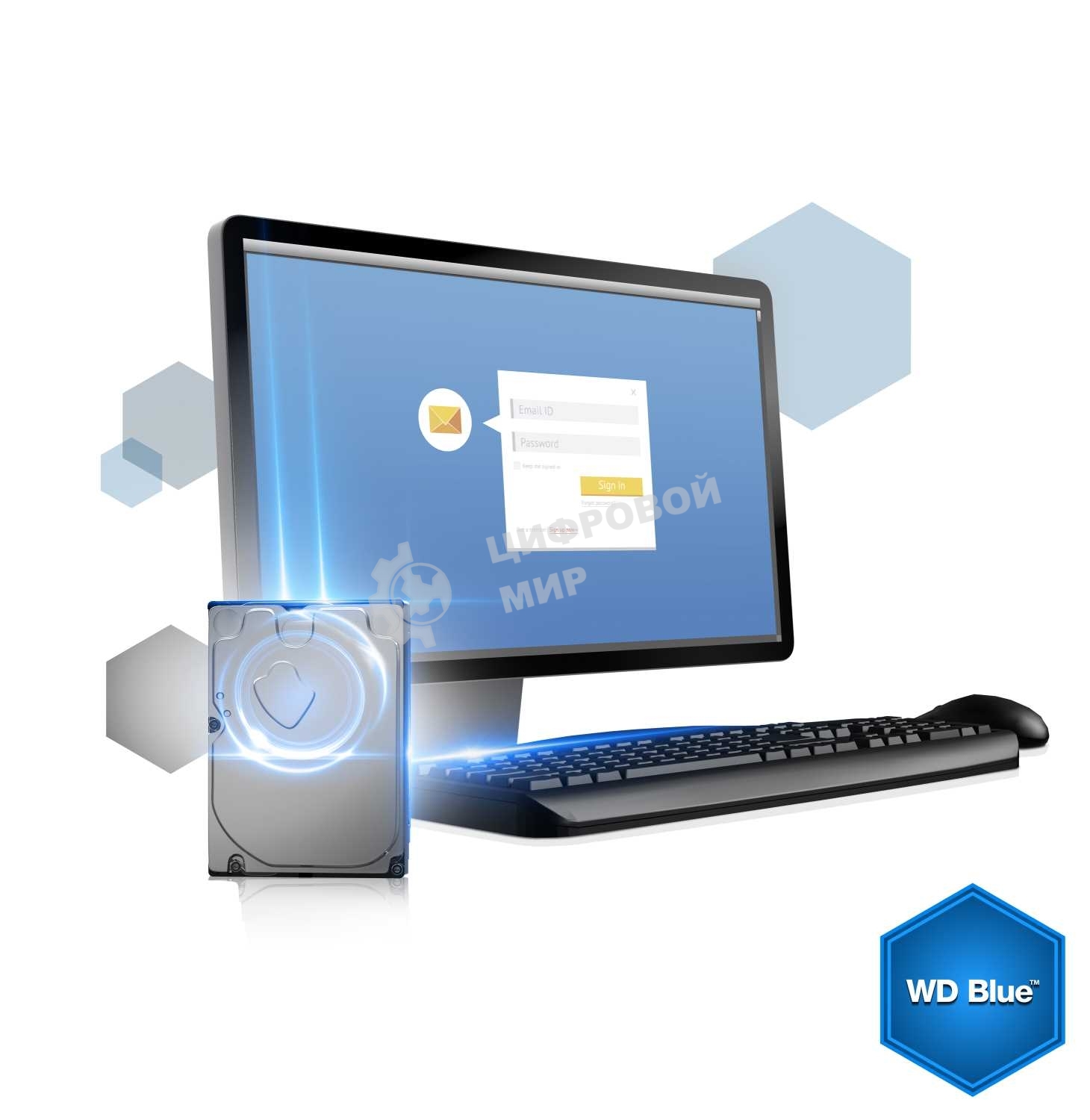 Жесткий диск Western Digital Original SATA-III 500Gb WD5000AZLX Blue (7200rpm) 32Mb 3.5