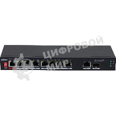 Коммутатор Dahua DH-PFS3110-8ET1GT1GF-96 8x100Mb 1G неуправляемый