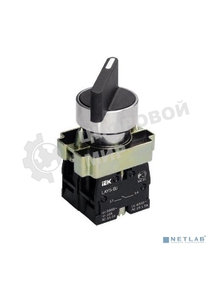 Переключатель LAY5-BJ33 на 3 полож. черный I-O-II дл. ручка IEK BSW70-BJ-3-K02