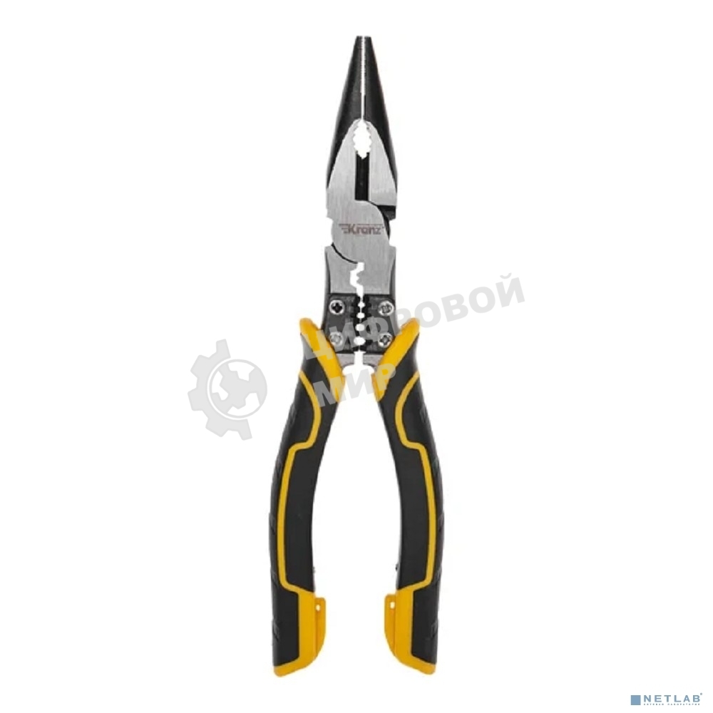 Тонкогубцы многофункциональные универсальные Kranz 200 мм