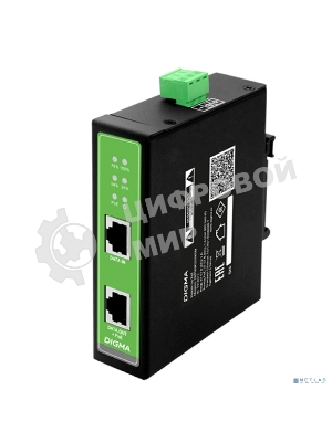 Инжектор PoE Digma DNP90W48GDXM 10/100/1000BASE-T 90Вт 37-57В(DC)