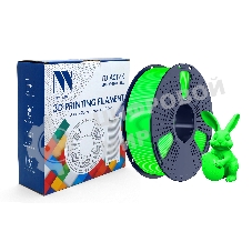 Филамент NVPrint PETG Glow Green для 3D печати диаметр 1.75мм длина 330 метров масса 1 кг