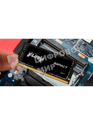 Оперативная память Kingston Fury Impact, DDR5, 8GB (1x8GB), 4800MHz, CL38 SO-DIMM