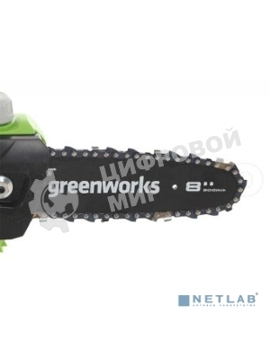 Высоторез/Сучкорез аккумуляторный GreenWorks G40PSH, 2 в 1, 40V, без АКБ и ЗУ (1303907)