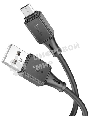 Кабель USB 2.0 hoco X25, AM/microBM, черный, 1м