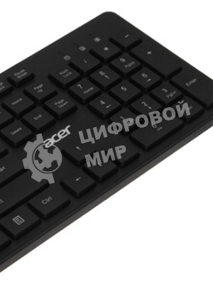 Клавиатура проводная Acer OKW122, USB, черный