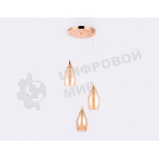 Светильник Ambrella light TR3549/3 GD/TI золото/янтарь E14 max 40W 370*130*1000