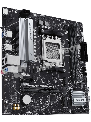 Материнская плата ASUS PRIME B650M-R, AM5, AMD B650, 2xDDR5, 4xSATA, 2xM.2, 1xPCIe 4.0 x16, 1xPCIe x1, HDMI, 1x2.5Gb LAN, 6xUSB, 3x3.5 мм, 7.1, microATX
