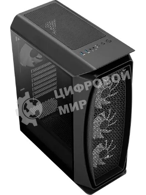 Компьютерный корпус Aerocool / Formula Aero One Frost-G-BK-v1 черный без БП ATX 4x120mm 2xUSB3.0 audio