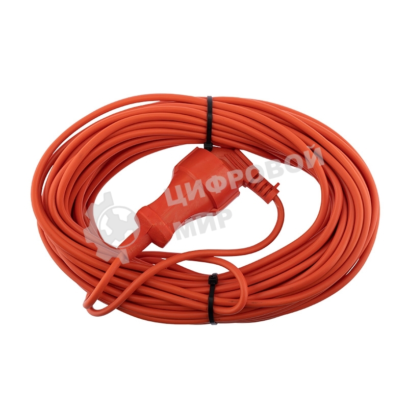 Удлинитель-шнур PROconnect ПВС 2х0.75, 20 м, б/з, 6 А, 1300 Вт, IP20, оранжевый