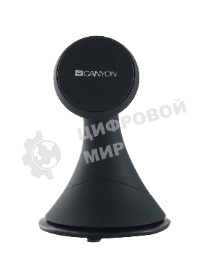 Автодержатель для смартфона на панели приборов и ветровом стекле Canyon Car черный
