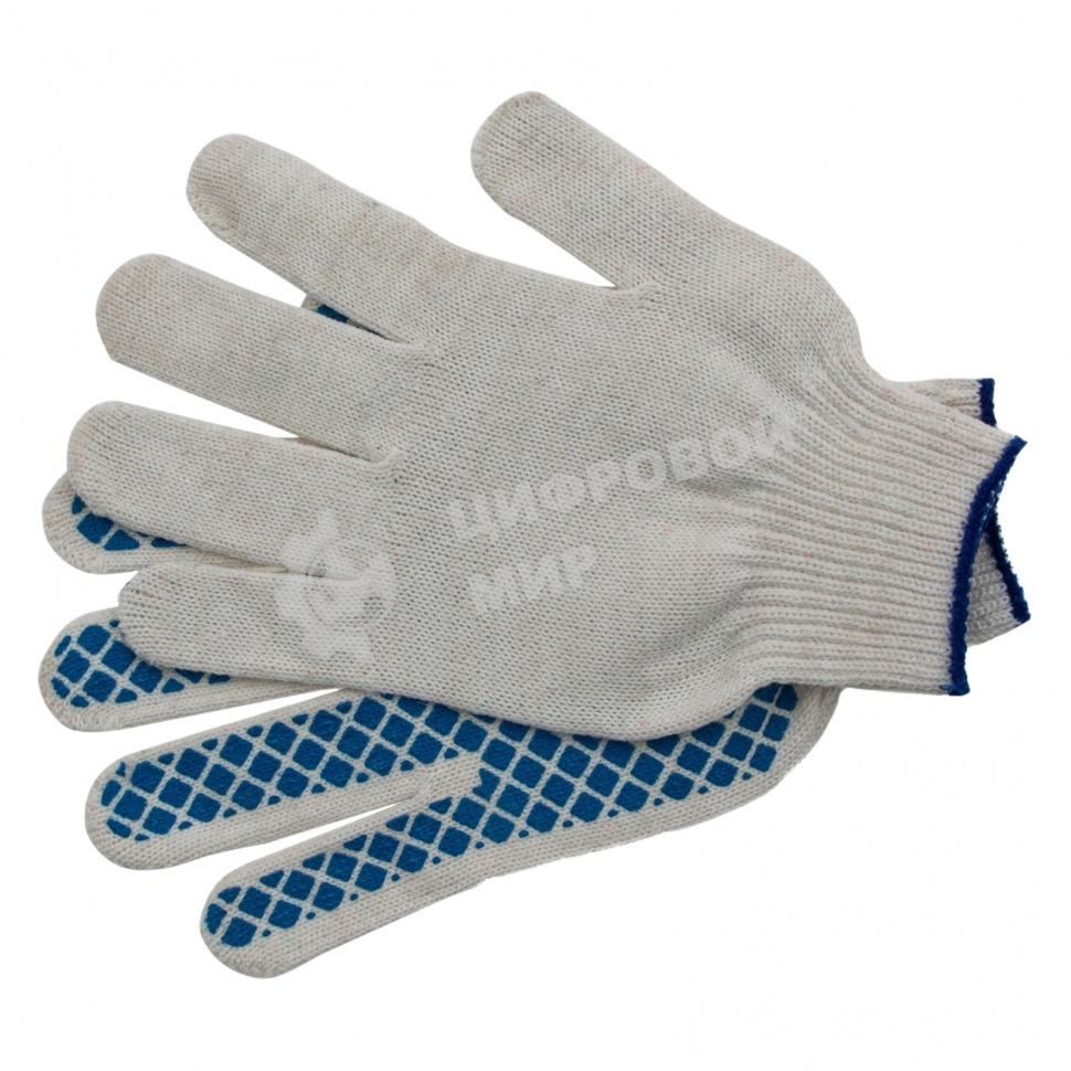 Перчатки трикотажные, ПВХ-покрытие 