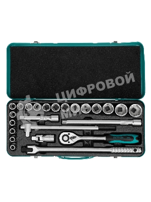 Набор торцевых головок с трещоткой Stels 1/2