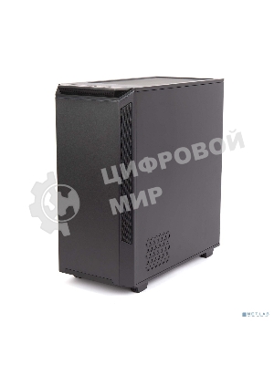 Компьютерный корпус Hiper PB81 черный без БП ATX 3x120мм 2xUSB2.0 2xUSB3.0 audio bott PSU