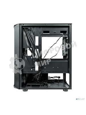 Компьютерный корпус Minitower mATX Eurocase 00-01003411 M205 4ARGb черный без БП закаленное стекло USB 3.0