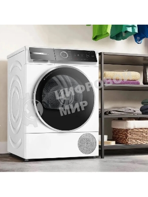 Сушильная машина Bosch WQB245B0ME белый, 9 кг, сушка - конденсационная, программ - 14, 59.8 x 84.2 x 65.1 см