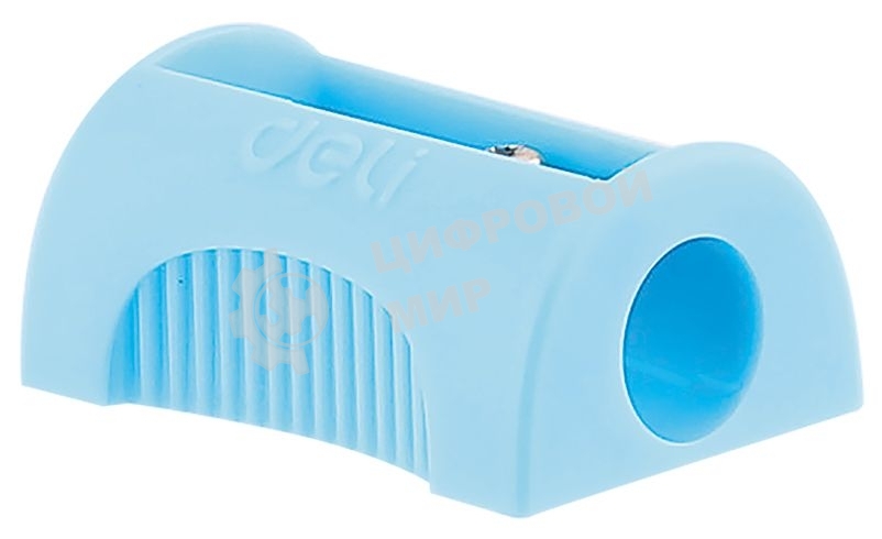 Точилка для карандашей ручная Deli E0594, 1 отверстие, пластик, ассорти, туба