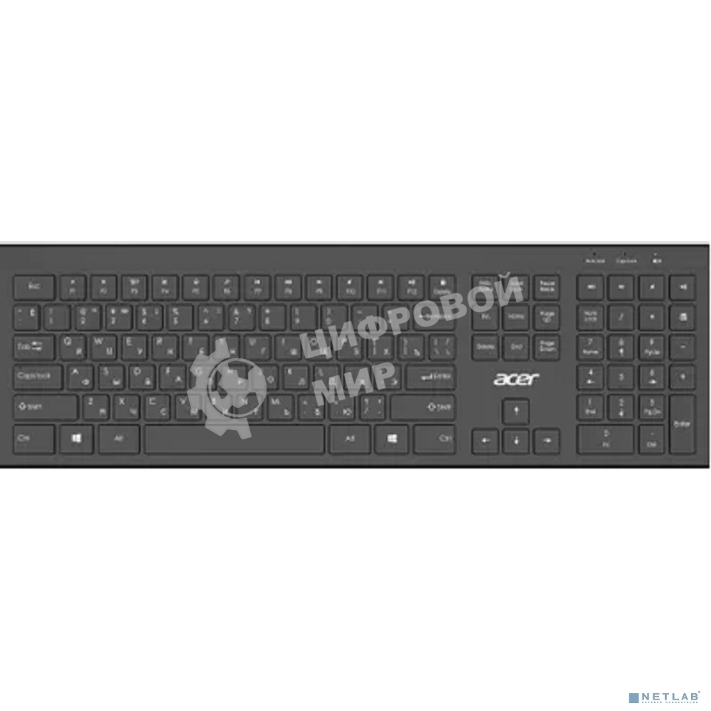 Клавиатура беспроводная Acer OKR300 черный USB (ZL.KBDEE.014)