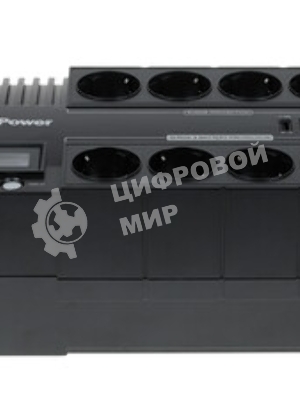 Источник бесперебойного питания CyberPower BR1000ELCD/1000 ВА/600 Вт/8 х CEE 7 (евророзетка)