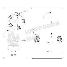 Светильник Ambrella light LH30104/5 SB/TI бронза/янтарь 27W 3000K D660*700