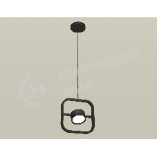 Светильник Ambrella light XB9119100 SBK/PBK черный песок/черный полированный GX53 (C9119, N8113)