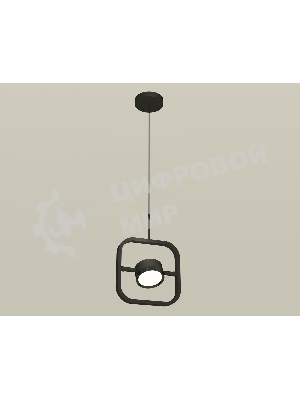 Светильник Ambrella light XB9119100 SBK/PBK черный песок/черный полированный GX53 (C9119, N8113)