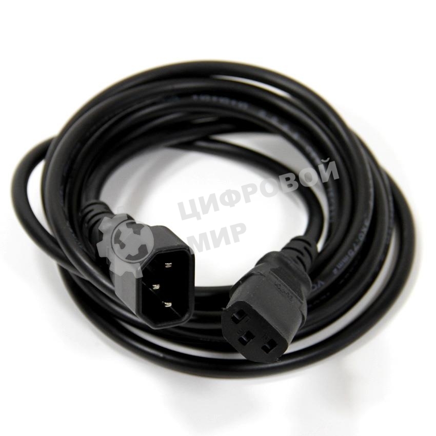 Кабель монитор - компьютер 220V (UPS -> устройство) VCOM VDE 3G*0.75мм (CE001-CU) 3 м