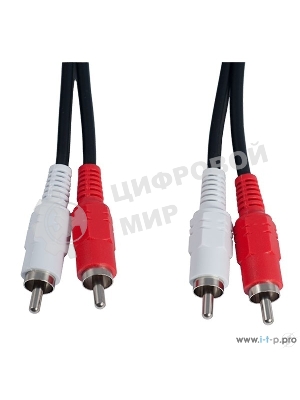 Кабель PERFEO 2xRCA вилка - 2xRCA вилка, длина 5 м