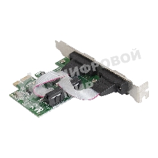 Контроллер ExeGate EXE-307 PCI-E, 2*COM port (OEM)