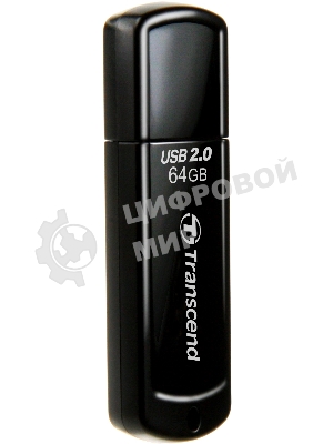 Флешка USB Transcend JetFlash 350 (TS64GJF350), 64Gb, USB 2.0, R/W 15/7, черный