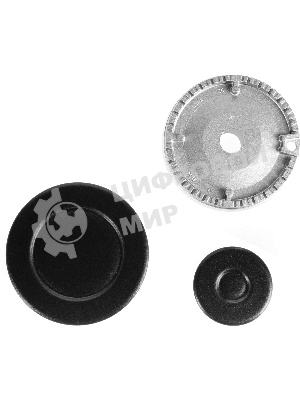 Газовая варочная панель Maunfeld EGHE.64.6CB/G, 4 конфорки, эмалированная сталь, черный