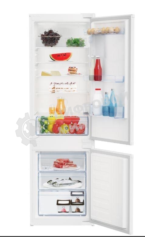 Встраиваемый холодильник Beko BCSA2750 двухкамерный белый