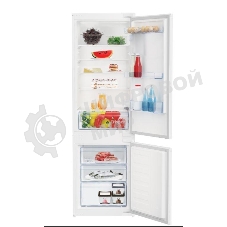Встраиваемый холодильник Beko BCSA2750 двухкамерный белый