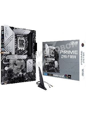 Материнская плата ASUS PRIME Z790-P WIFI, LGA 1700, Intel Z790, 4xDDR5, 4xSATA, 3xM.2 PCIe 4.0 x4, 1xPCIe 5.0 x16, 3xPCIe x4, 1xPCIe x1, 1xHDMI, 1xDP, 1xUSB-C 3.2 Gen 2, 1xUSB 3.2 Gen 2, 2xUSB 3.2 Gen 1, 4xUSB 2.0, 1x 2.5Gb LAN, 3x3.5 мм, 7.1, ATX