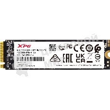 Накопитель SSD ADATA XPG BLADE S70, 4Tb, PCIe 4.0 x4, M.2 2280, NVMe, R/W 7400/6600, с радиатором