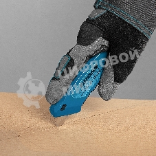 Нож Gross 130 мм, алюм. корпус, выдв. трапец. лезвие 18 мм (SK-5), клипса для ремня, 4 лезвия