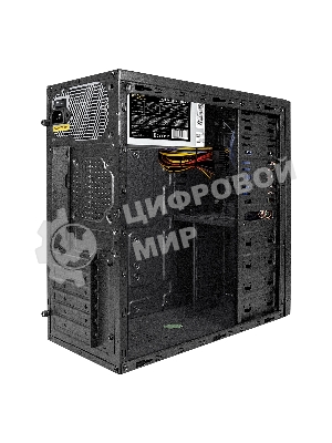 Компьютерный корпус Miditower ExeGate XP-330U-UNS500 (ATX, БП UNS500 с вент. 12см, 2хUSB/2хUSB 3.0, аудио, черный)