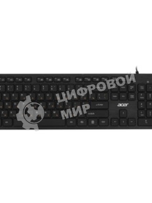 Клавиатура проводная Acer OKW122, USB, черный
