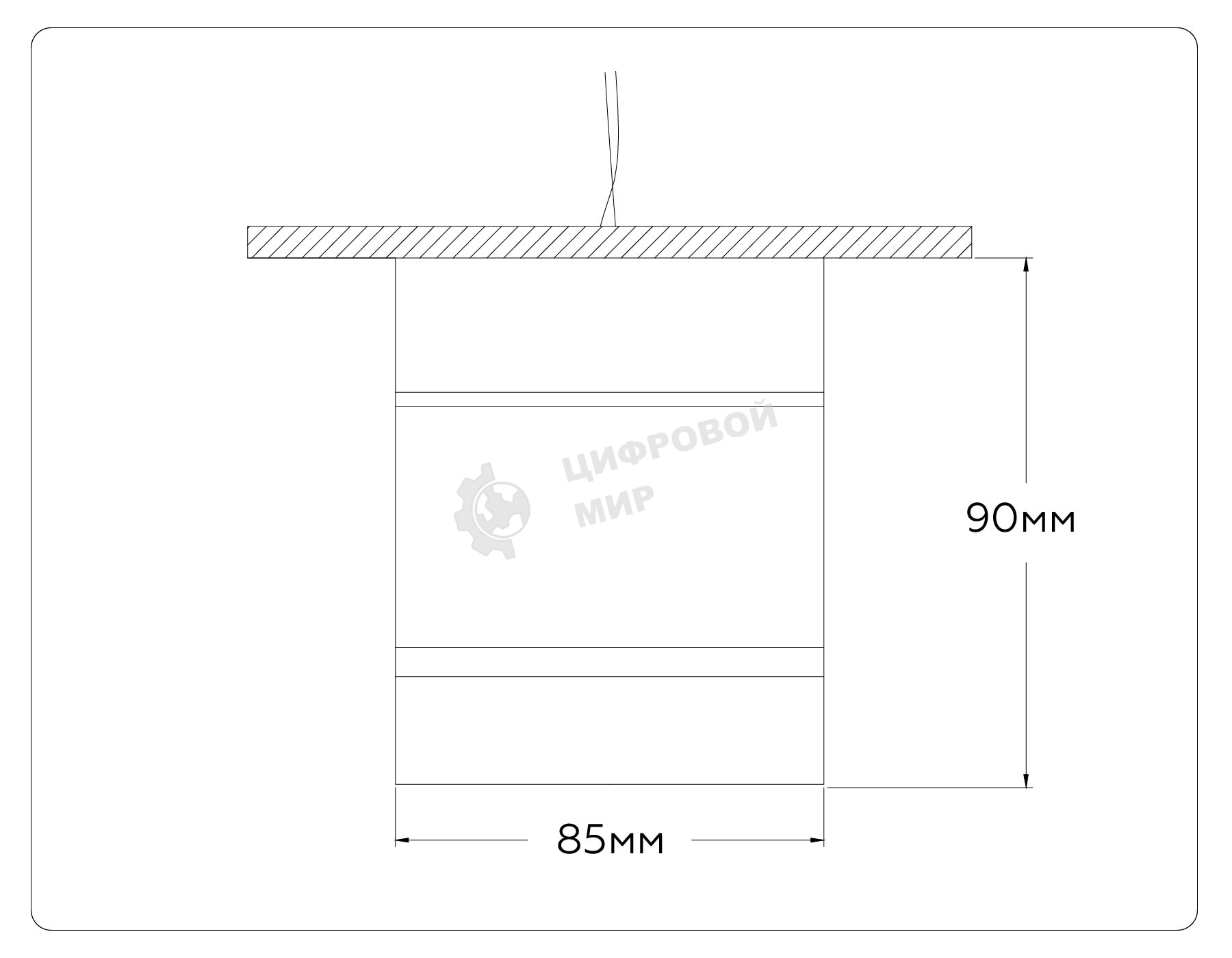 Светильник Ambrella light TA1444 WH/FR белый/белый матовый GX53 max 12W D85*90