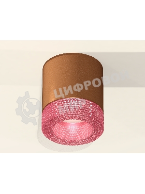 Светильник Ambrella Light XS7404030 SCF/PI кофе песок/розовый MR16 GU5.3 (C7404, N7193)