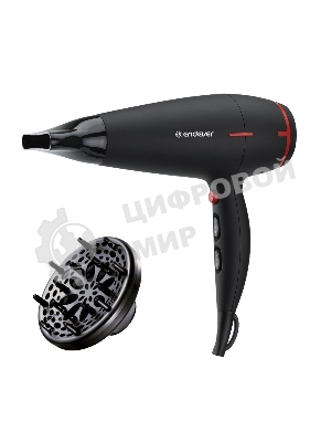 Фен Endever Aurora-472 черный, 2400 Вт, ионизация