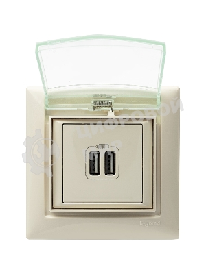 Розетка 2-ая USB 774170 Legrand Valena Сл. кость
